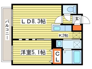 グランデプレシア環状通東の物件間取画像